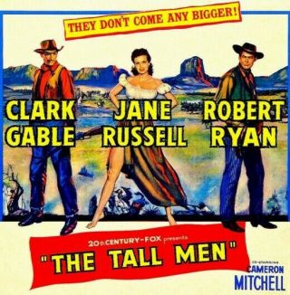Rare 16mm Feature: The Tall Men (clark Gable / Jane Russell / Robert Ryan)