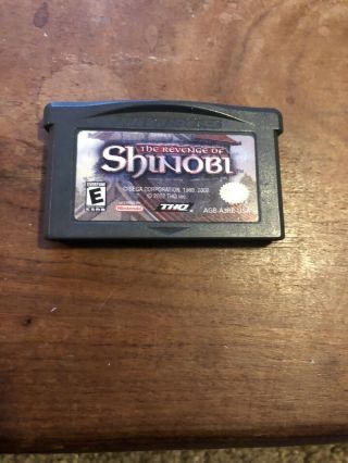 Revenge Of Shinobi Gameboy Advance Gba Game Cartridge Rare