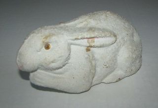 Antique Paper Mache Easter Bunny Rabbit Germany Marked Candy Container