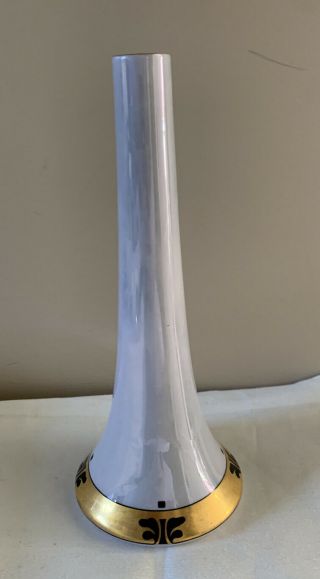 Rare Vintage Lenox Art Deco Cylinder Style Vase Belleek Mark 8”h 1726