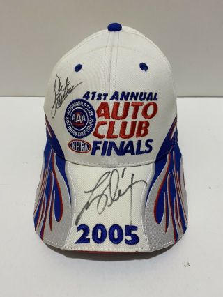Nhra Race Hat Salesman Sample 2005 Auto Club Finals Pomona Ca (rare Signatures)