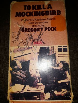 Brock Peters To Kill A Mockingbird Rare Signed Autograph On Vhs