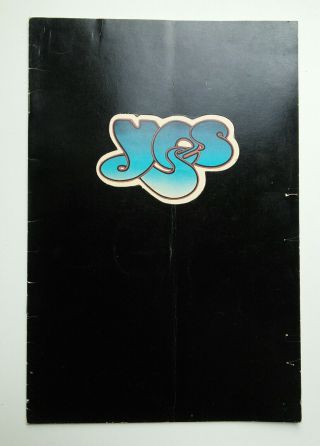 Rare Yes 1973 Uk Concert Tour Programme " Tales From Topographic Oceans "