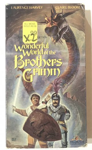The Wonderful World Of The Brothers Grimm (vhs 1989) Rare Oop 1962 Film