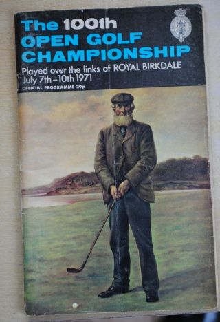 100th Open Golf Championship Rare Programme,  Includes Some Golfers Autographs