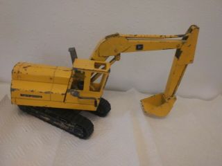 Rare Vintage 1/16? Scale John Deere Excavator With Tracks (been Played With)
