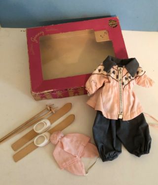 Vintage Vogue Ginny Doll 1956 Medford Tagged Ski Outfit