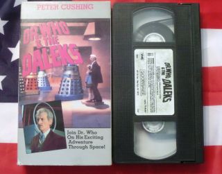 Doctor Who And The Daleks (vhs) Peter Cushing,  Dr Who,  Rare