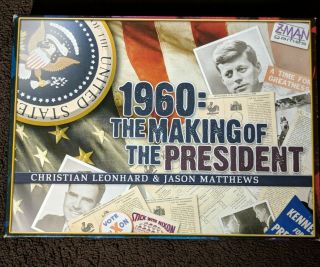 1960: The Making Of A President Game W/ Card Sleeves - Z - Man - Rare
