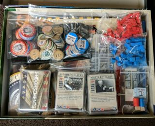 1960: The Making of a President Game w/ Card Sleeves - Z - man - Rare 2