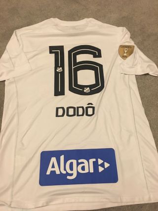 Santos Match Worn Rare Football Shirt Dodo 16 Authentic Large (g) Brazil L