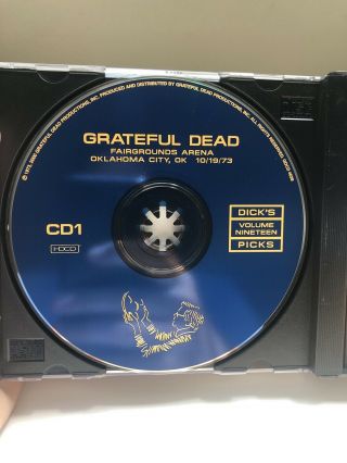 Grateful Dead: Dick ' s Picks Volume 19,  Oklahoma City OK 10/19/1973 3 CD Rare/OOP 3