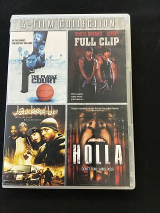 The Playaz Court/ful/ Clip/jacked Up/holla Rare Dvd 4 - Disc Set