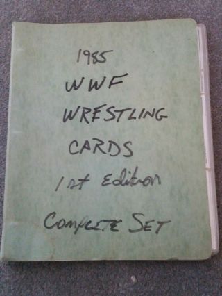 Wwe Wwf Very Rare 1st Edition 1985 Trading Card Complete Set 66 Cards 22 Sticker