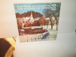 Fred Waring & Pennsylvanians - Sounds Of Christmas Rare Vinyl Lp 33 Songs Exc