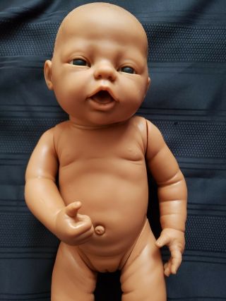 Vintage 16” Berjusa Newborn Girl Baby Doll Anatomically Correct Spain
