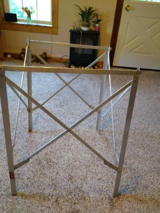 Vintage Coleman Aluminum Folding Camp Stove,  Cooler Or Table High Stand