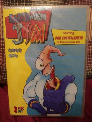 Earthworm Jim: The Complete Series (dvd 3 - Disc Set) - Rare