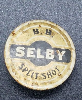 Selby Vintage Bb Split Shot Sinker Tin With Sinkers