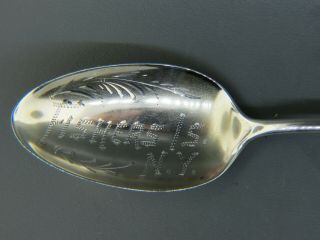Indian Chief Enameled Sterling Souvenir Spoon Fisher Island NY by Wallace 3