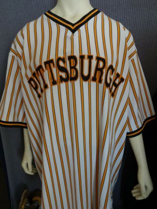 Throwback Pittsburgh Pirates Pinstripe Jersey Men 3xl - Rare Style