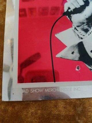 RARE ELVIS PRESLEY 15×10 Red Foil Poster Flashback Inc.  Road Show Merchandise 2