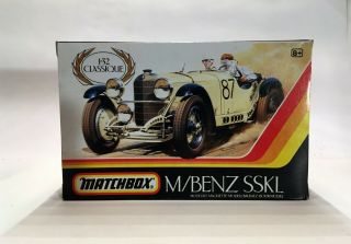 Matchbox M/benz Sskl Race Car No.  87,  1:32 Scale Model Kit,  Open Box,  Complete