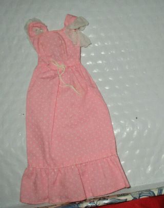 Sweet 16 Barbie Doll 7796 Dress Vintage Mod Pink Polka Dot