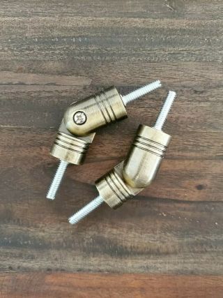 Urbanest Curtain Rod Corner Connectors Pair,  Antique Brass,  Up To 7/8 Inch Rod