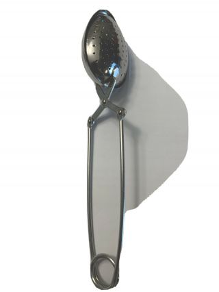 Vintage Stainless Steel Tea Leaf Strainer Infuser Spoon