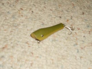 Vintage Fly Rod Hootenanny 2 " Fishing Lure - Green Scale -