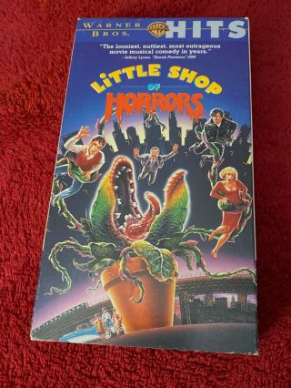 Little Shop Of Horrors - Rare Vhs Tape - Warner Brothers - 1991