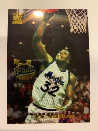 Shaquille O’neal 1993 - 94 Stadium Club Frequent Flyers Upgrade Magic Lakers Rare