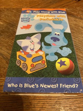 Blue’s Clues Vhs Playtime With Periwinkle Fun Learning Kids Rare Nick Jr