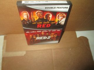 Red 1 & 2 Rare Action Dvd Set (2 Disc) Bruce Willis Morgan Freeman Helen Mirren
