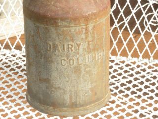 Antique Metal Cream Milk Can Dairy Farmers Columbus (Y997) 2