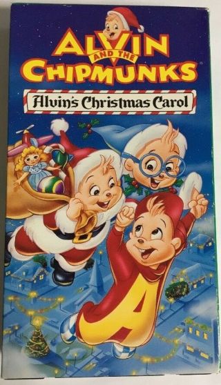Alvin And The Chipminks (alvins Christmas Carol) (vhs 1994) - Rare Ships N 24
