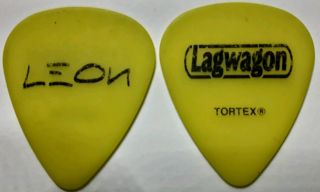 Rare Lagwagon Custom Signature Guitar Pick On - Stage In Atlanta