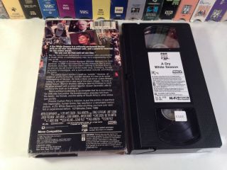 A Dry White Season Rare Drama Thriller VHS 1989 OOP Marlon Brando South Africa 2