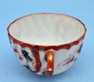 ANTIQUE HAND PAINTED NIPPON JAPAN CUP AND SAUCER SET 3
