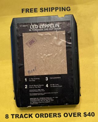 Led Zeppelin In Through The Out Door 8 Track Tape