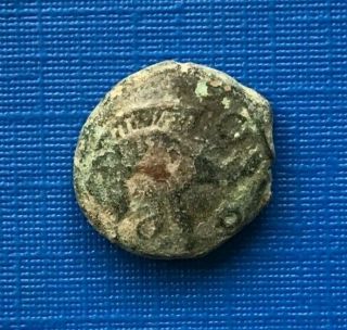 Very Rare Ancient Celtic Ambiani Bronze Coin 1st Century Bc - E241