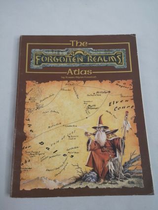 Rare The Forgotten Realms Atlas 1st Print 1990 -