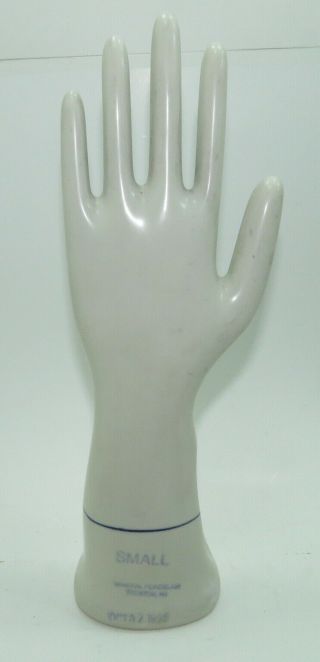Vintage Ceramic Hand Glove Mold General Porcelain Co 12 " Tall Dated 1995
