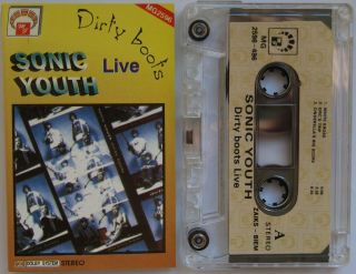 Sonic Youth " Dirty Boots Live " Cassette Tape Poland Unofficial Rare