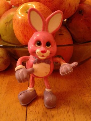 Vtg Rare 4 " Easter Unlimited Inc Bunny Rabbit Pvc Figure