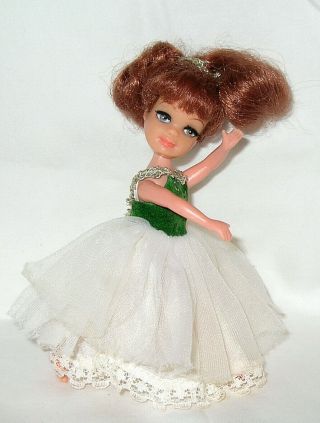 Vintage Tiny Teen Date Time Doll Uneeda 1967 With Gown Panties Hair Tie
