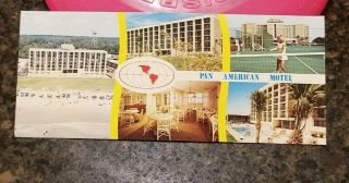 Vintage Postcard Pan American Resort Motor Inn Myrtle Beach Very Rare