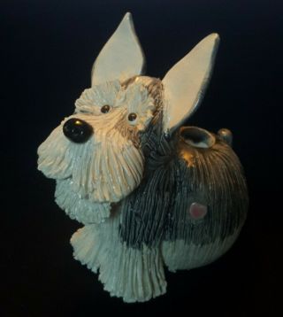 Rare Htf Sherri Pence Handmade Ceramic Terrier Scottie Dog Figurine
