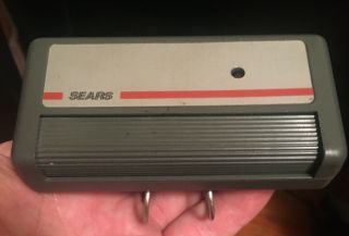 Vintage Sears Garage Door Opener Remote Control - W/ Visor Clip